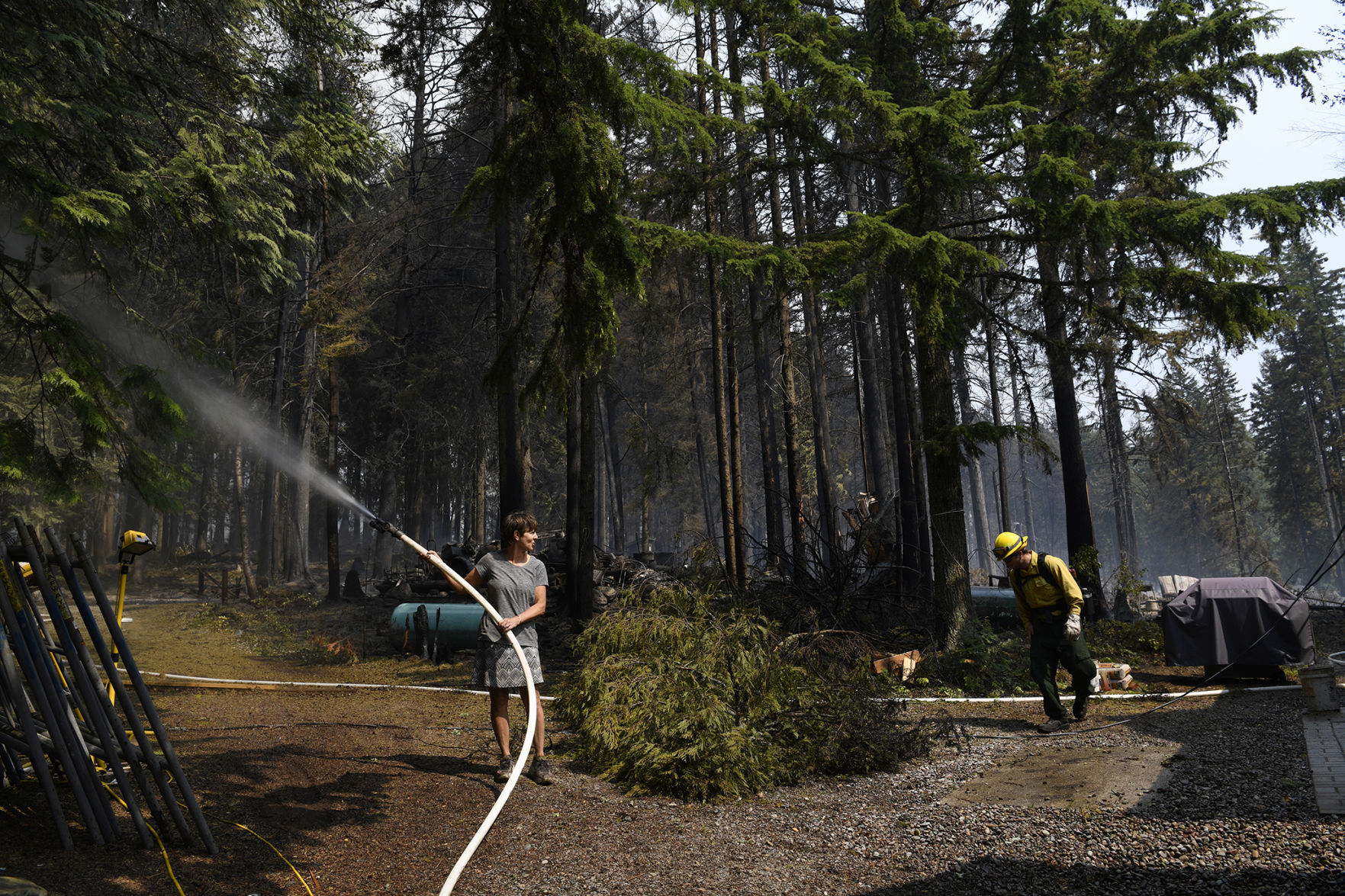 Working to protect family cabin